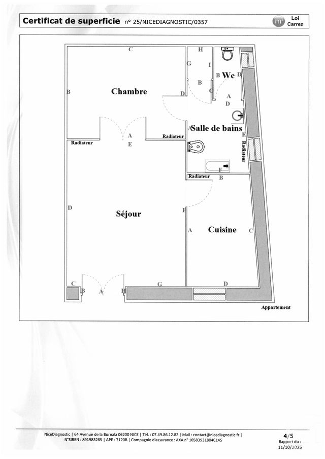 Afficher la photo en grand Appartement F2 à vendre - 2 pièces - 39,50 m2 - Nice - 06 - PROVENCE-ALPES-COTE-D-AZUR