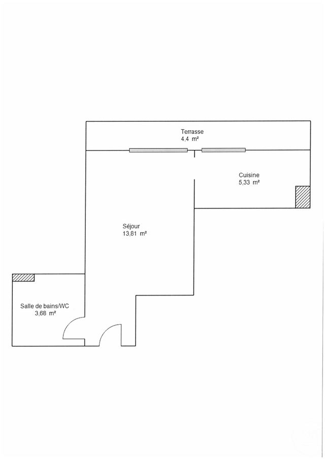 Appartement F1 à vendre - 1 pièce - 22,82 m2 - Nice - 06 - PROVENCE-ALPES-COTE-D-AZUR